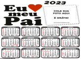 Calendário Eu Amo Meu Pai 2023