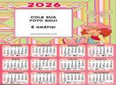 Calendário Moranguinho Cowgirl 2026