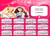 Calendário Barbie Cor-de-Rosa 2022