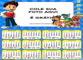 Calendário Patrulha Canina Personagens 2026