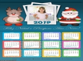 Calendário Papai Noel Cute 2019