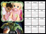Calendário Hulk 2018