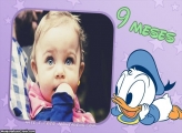 Pato Donald Baby 9 Meses Moldura