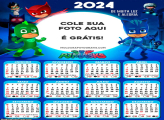 Calendário Desenho PJ Masks 2024