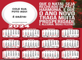 Calendário Natal seja Recheado de Paz 2024