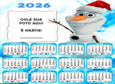 Calendário Olaf Feliz Natal 2026