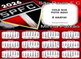 Calendário São Paulo Minha Paixão 2026