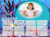 Calendário Fundo do Mar 2019 Moldura