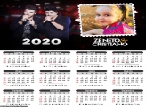 Calendário Zé Neto e Cristiano 2020