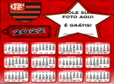 Calendário Flamengo Estrela Moldura 2022