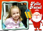 Entrega de Presentes Papai Noel Moldura