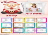 Calendário Papai Noel Feliz Natal 2019