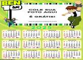 Calendário Ben 10 2025 Montagem de Foto