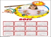 Calendário na Praia 2019 Moldura