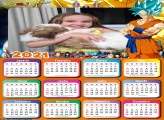 Calendário Goku Super Sayajin 2021