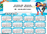 Calendário DC Super Hero Girls 2024
