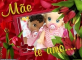 Mãe Te Amo Moldura Dia das Mães