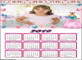 Calendário Princesa Baby 2019 Moldura