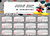 Calendário Desenho Mickey Mouse 2024