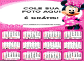 Calendário Minnie Vestido Rosa 2024
