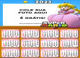Calendário Princesa Super Mario 2023