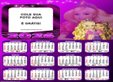 Calendário Barbie Desenho 2026