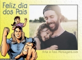 Feliz Dia dos Pais Filhinha com Papai