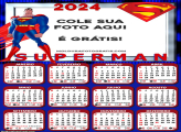 Calendário Superman Desenho 2024