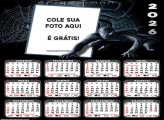 Calendário Homem-Aranha Trage Negro 2026