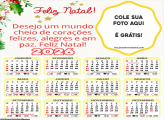 Calendário Feliz Natal Mensagem 2026