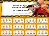 Calendário Snoopy Desenho 2024