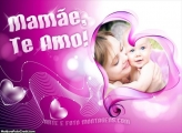 Mamãe Te Amo Foto Montagem