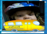 Montagem de Fotos Ônibus Escolar Amarelo