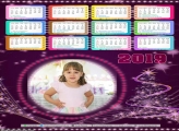 Calendário Luzes Lilás Natal 2019