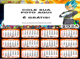 Calendário Vegeta Dragon Ball 2026
