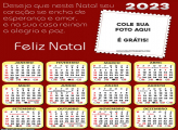 Calendário Esperança e Amor Feliz Natal 2023