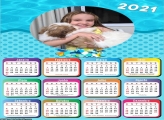 Calendário Infantil Tema Praia 2021