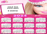 Calendário Rosto da Barbie 2024