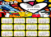 Calendário Romero Britto Coração 2026