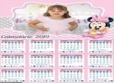 Calendário da Minnie Baby 2019