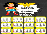 Calendário Mulher Maravilha Cute 2026