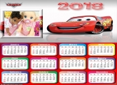 Calendário RelÃ¢mpago McQueen 2018