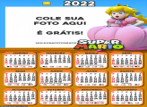 Calendário Princesa Super Mario 2022