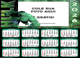 Calendário Hulk 2026