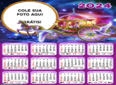 Calendário Carruagem Desenho 2024