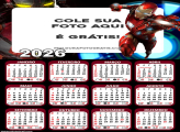 Calendário Desenho Homem de Ferro 2026
