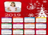 Calendário Desenho da Árvore Natalina 2019