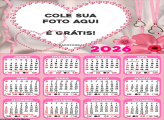 Calendário Romântico Coração 2026