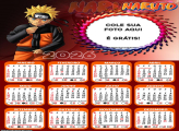 Calendário Naruto Shippuden 2026