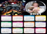 Calendário Os Vingadores 2021